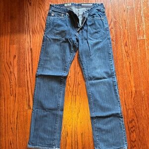 AG Adriano Goldschmied Dark Blue Straight Jeans